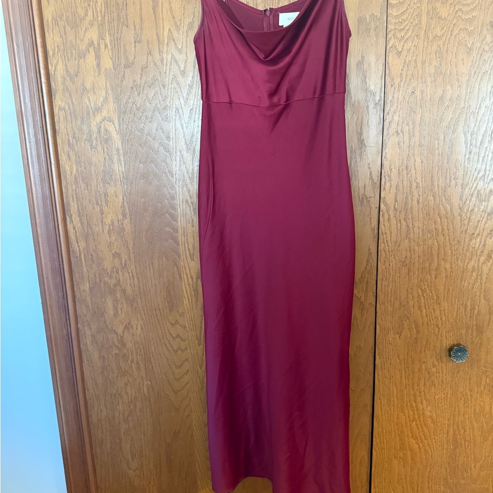 BHLDN Deep Red Maxi Dress